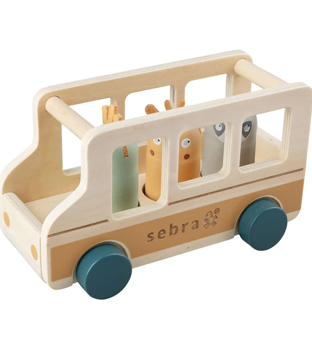 Sebra Trælegetøj>Bus - Træ - Wildlife