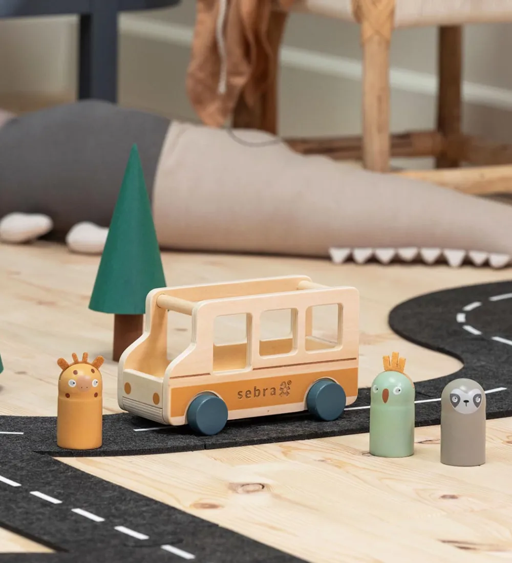 Sebra Trælegetøj>Bus - Træ - Wildlife