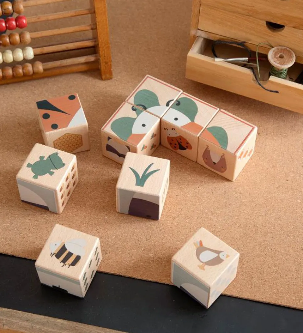 Sebra Puslespil>Klodspuslespil - Træ - Woodland