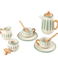 Sebra Rolleleg|Trælegetøj>Lege Te-sæt - Træ - Classic White/Sage