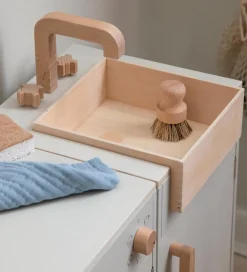 Sebra Trælegetøj|Legekøkken Og Legemøbel>Legekøkken - Vaskeskab - Træ - Seabreeze Beige