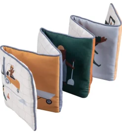 Sebra Aktivitetslegetøj>Stofbog - Busy Builders