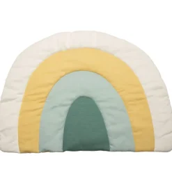 Sebra Legetæpper Og Legegulve>Strikket Legemadras - Regnbue - 130x85 - Dusty Green