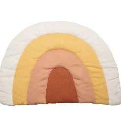 Sebra Aktivitetslegetøj|Legetæpper Og Legegulve>Strikket Legemadras - Regnbue - 130x85cm - Sunset Rose