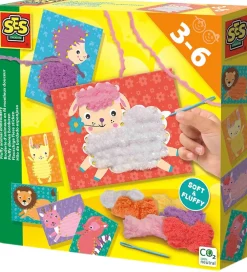 SES Creative Kreasæt>- Broderi På Dyrekort