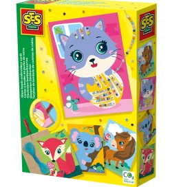 SES Creative Kreasæt>- Broderikort - Broder m. Glasperler