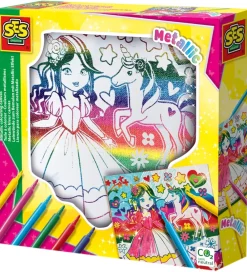 SES Creative Tuscher Og Farver>- Farvelæg Billede På Lærred - Metallic