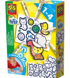 SES Creative Kreativ Leg|Kreasæt>- Min Første - Farvelæg Klistermærker