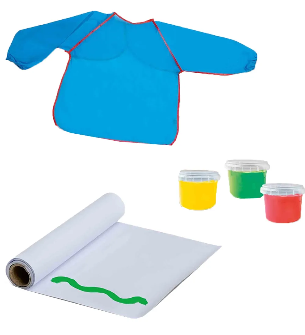 SES Creative Tuscher Og Farver|Maling>- Min Første Fingermaling m. Forklæde