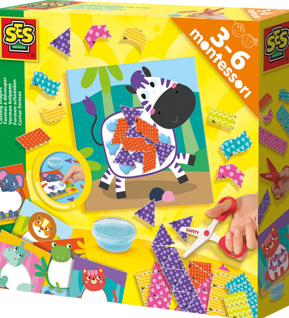 SES Creative Kreativ Leg|Kreasæt>- Montessori - Lær at klippe Kollager