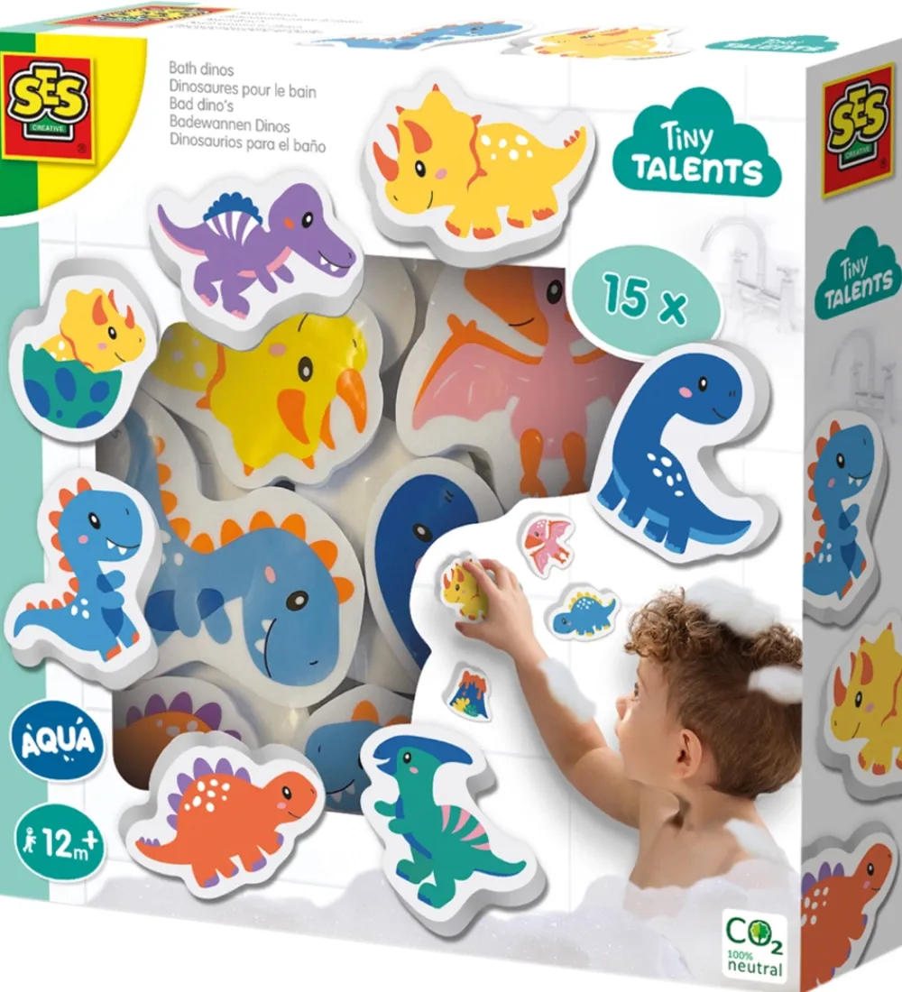 SES Creative Badelegetøj>Badefigurer I Skum - Dinoer