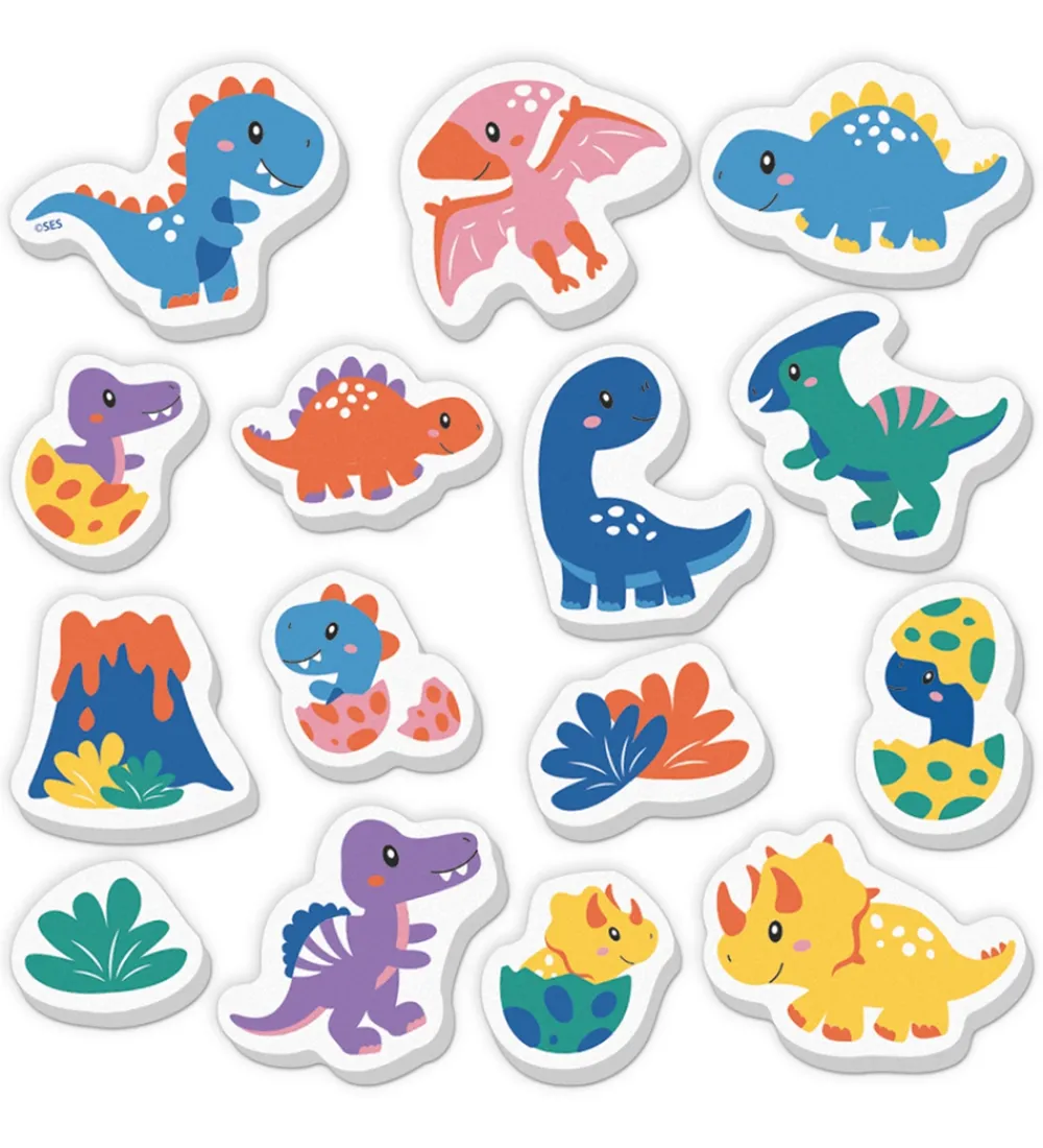 SES Creative Badelegetøj>Badefigurer I Skum - Dinoer