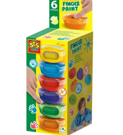 SES Creative Kreasæt>Fingermaling - 6x45ml