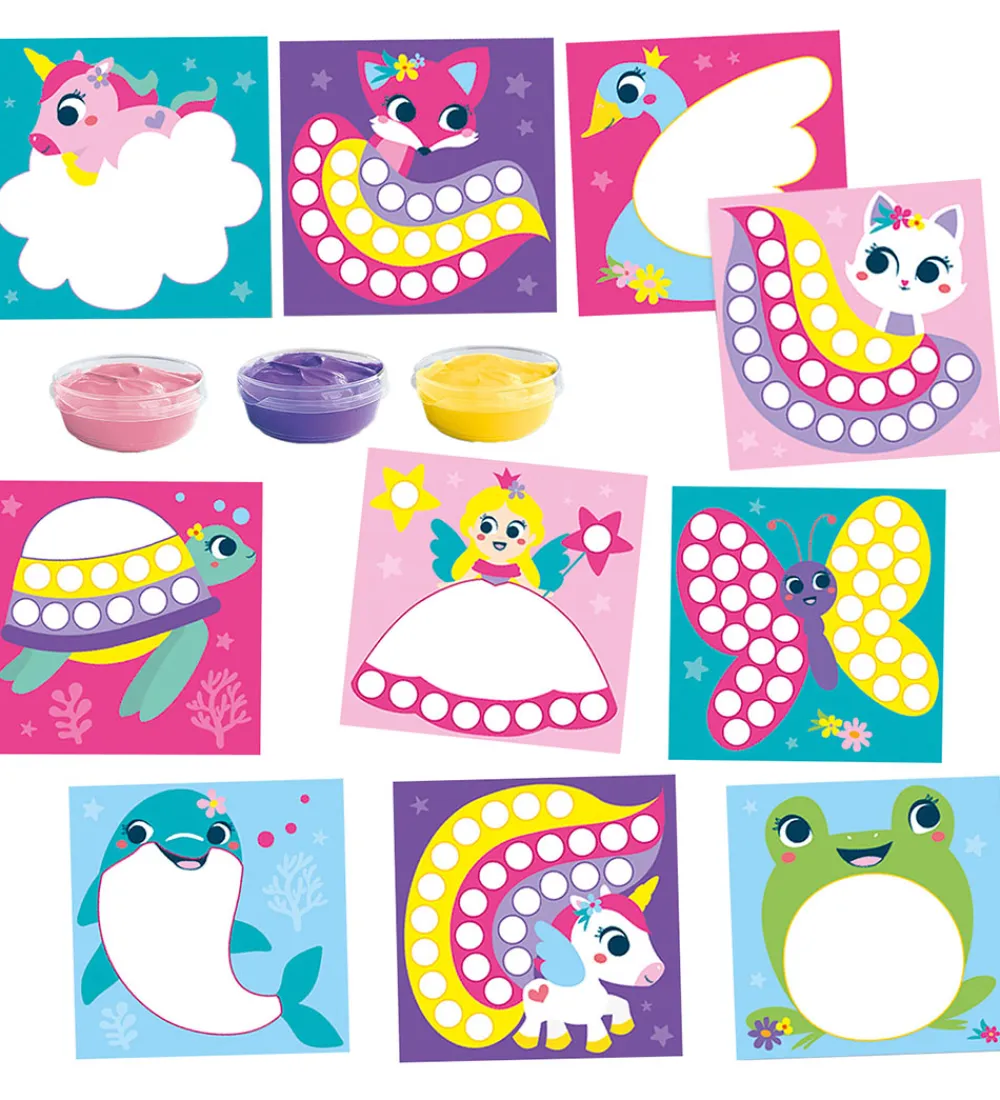 SES Creative Kreativ Leg|Maling>Fingermaling - Min Første - Fantasi figurer