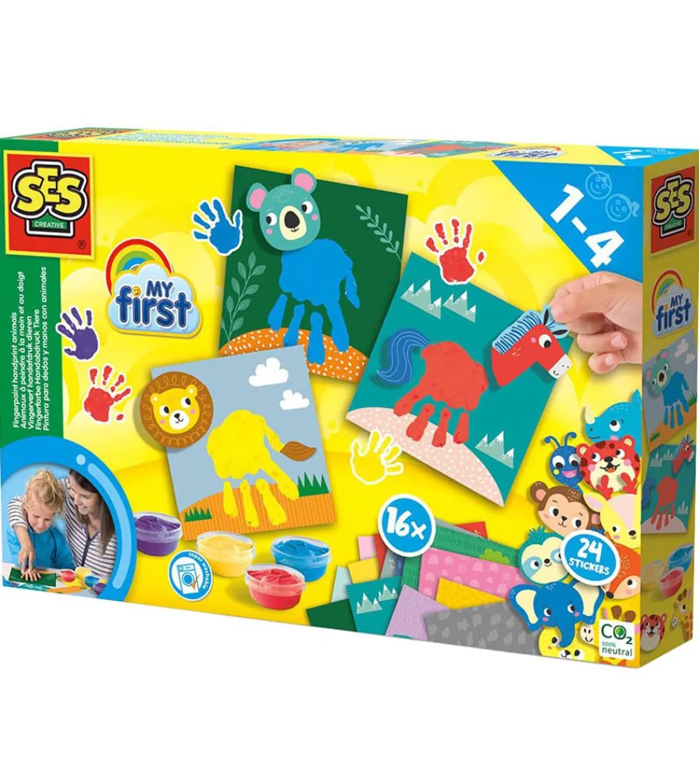 SES Creative Tuscher Og Farver|Maling>Fingermaling - Min Første - Dyr