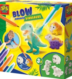 SES Creative Kreativ Leg|Tuscher Og Farver>Kreasæt - Pustetuscher - Dinosaurer