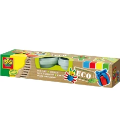 SES Creative Modellervoks>Modellervoks - ECO - 4x90 g - 4 Farver