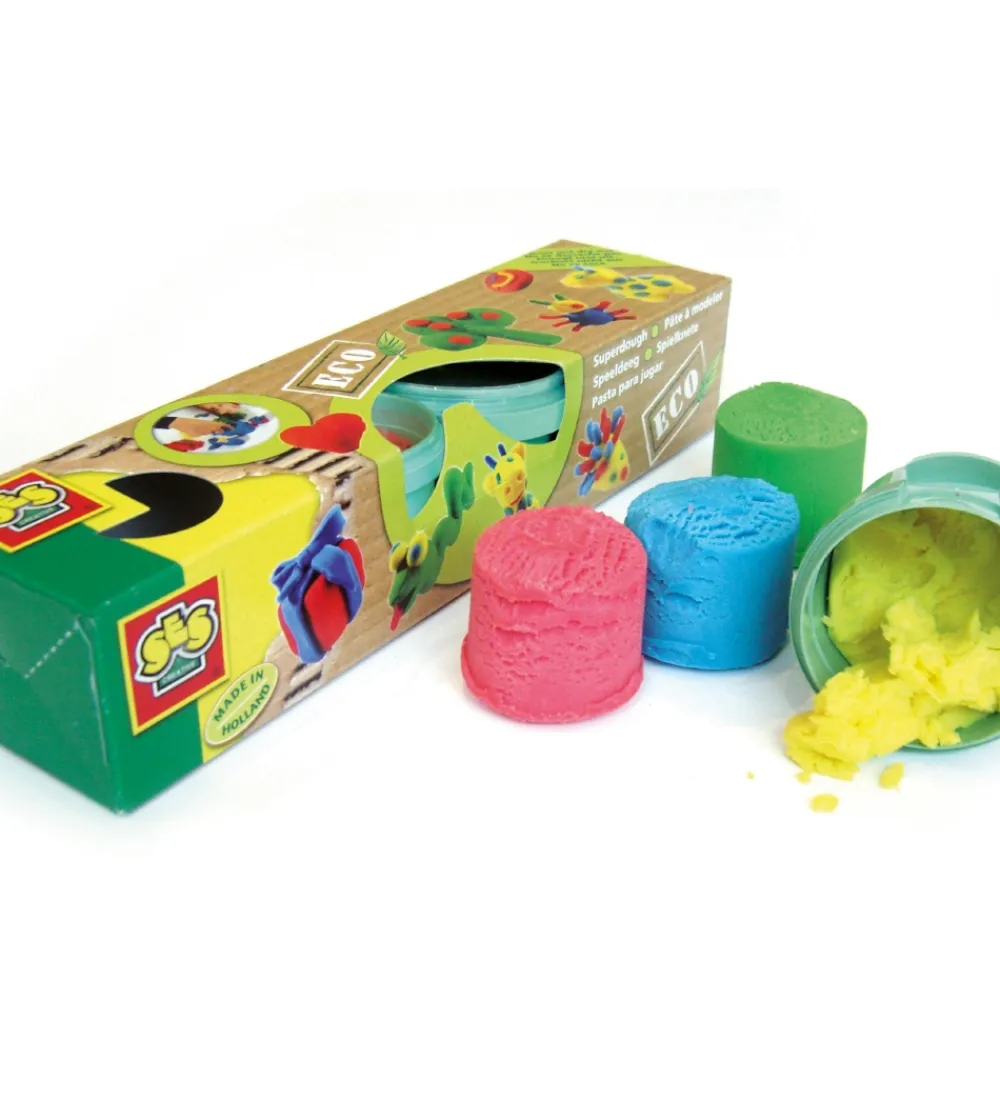 SES Creative Modellervoks>Modellervoks - ECO - 4x90 g - 4 Farver