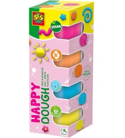 SES Creative Modellervoks>Modellervoks - 4x90 g - Happy