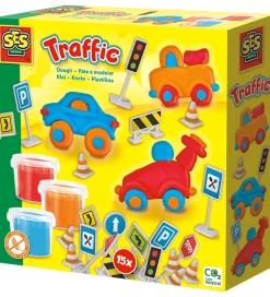 SES Creative Modellervoks>Modellervoks - Biler m. Vejskilte