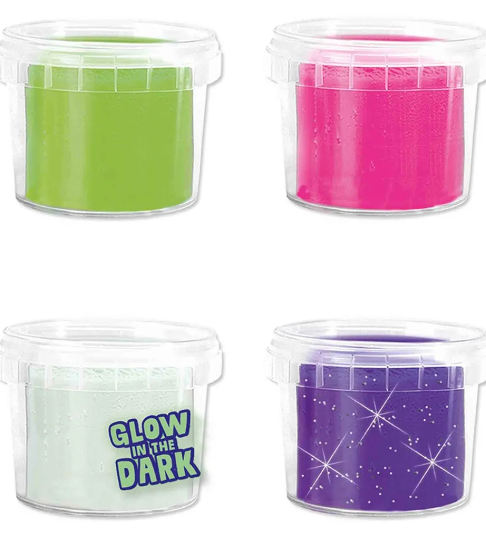 SES Creative Modellervoks>Modellervoks - 4x90g - Silkeblød Selvlysende