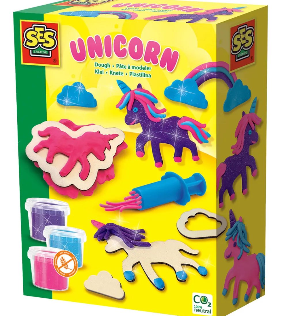 SES Creative Modellervoks>Modellervoks m. Glimmer - Enhjørning