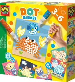 SES Creative Kreativ Leg|Tuscher Og Farver>Priktuscher - 3 Farver XXL - Aktivitetskort