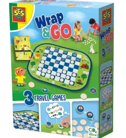 SES Creative Spil>Spil - Dam Og Huskespil I Rejsetaske