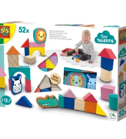 SES Creative Trælegetøj>Træklodser Og Dyreansigter