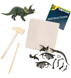 SES Creative Kreasæt>Udhug - Explore - Triceratops og Skelet