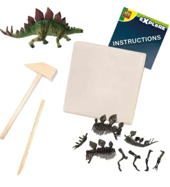 SES Creative Kreasæt>Udhug - Explore - Stegosaurus og Skelet