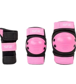 SFR Rulleskøjter>Beskyttelsessæt - Youth Ramp Triple Pad Set - Sort/Pink