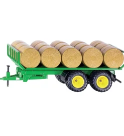 Siku Biler, Tog Og Køretøjer|Traktorer>Anhænger - 1:32 - Rundballeanhænger - Grøn