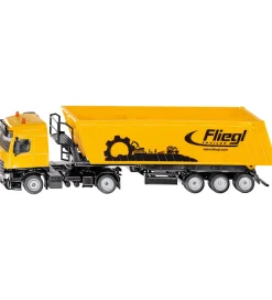 Siku Biler, Tog Og Køretøjer>Lastbil m. Tipping Trailer - 1:50 - Orange