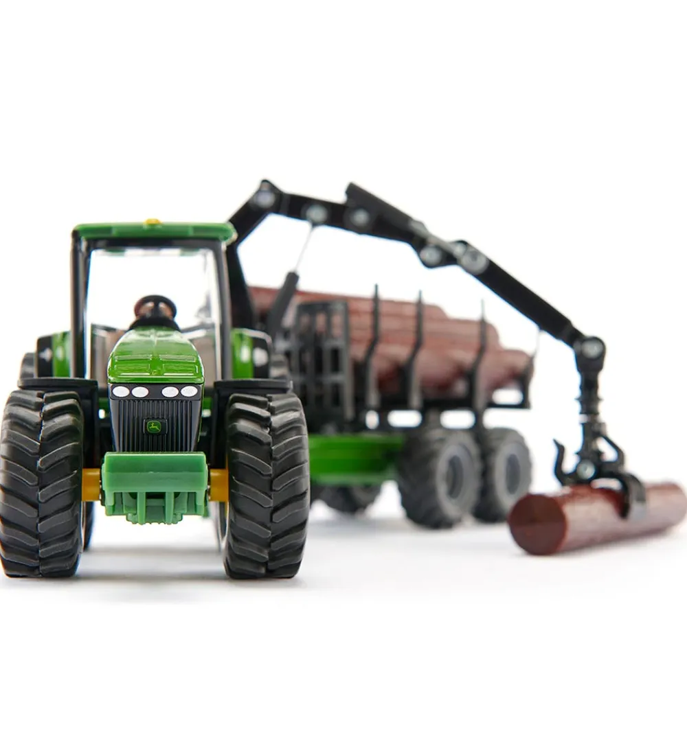 Siku Traktorer>Traktor m. Skovbrugstrailer - John Deere 8430 - 1:50 - Grøn