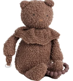 Smallstuff Aktivitetslegetøj>Aktivitets Bamse - Uld - 35 cm - Rose Brown