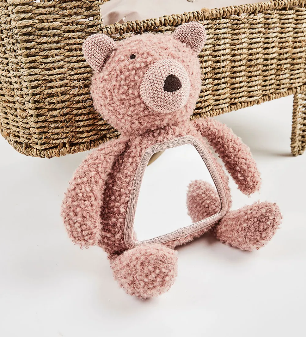 Smallstuff Babylegetøj|Aktivitetslegetøj>Aktivitetsbamse - Uld - Rosa