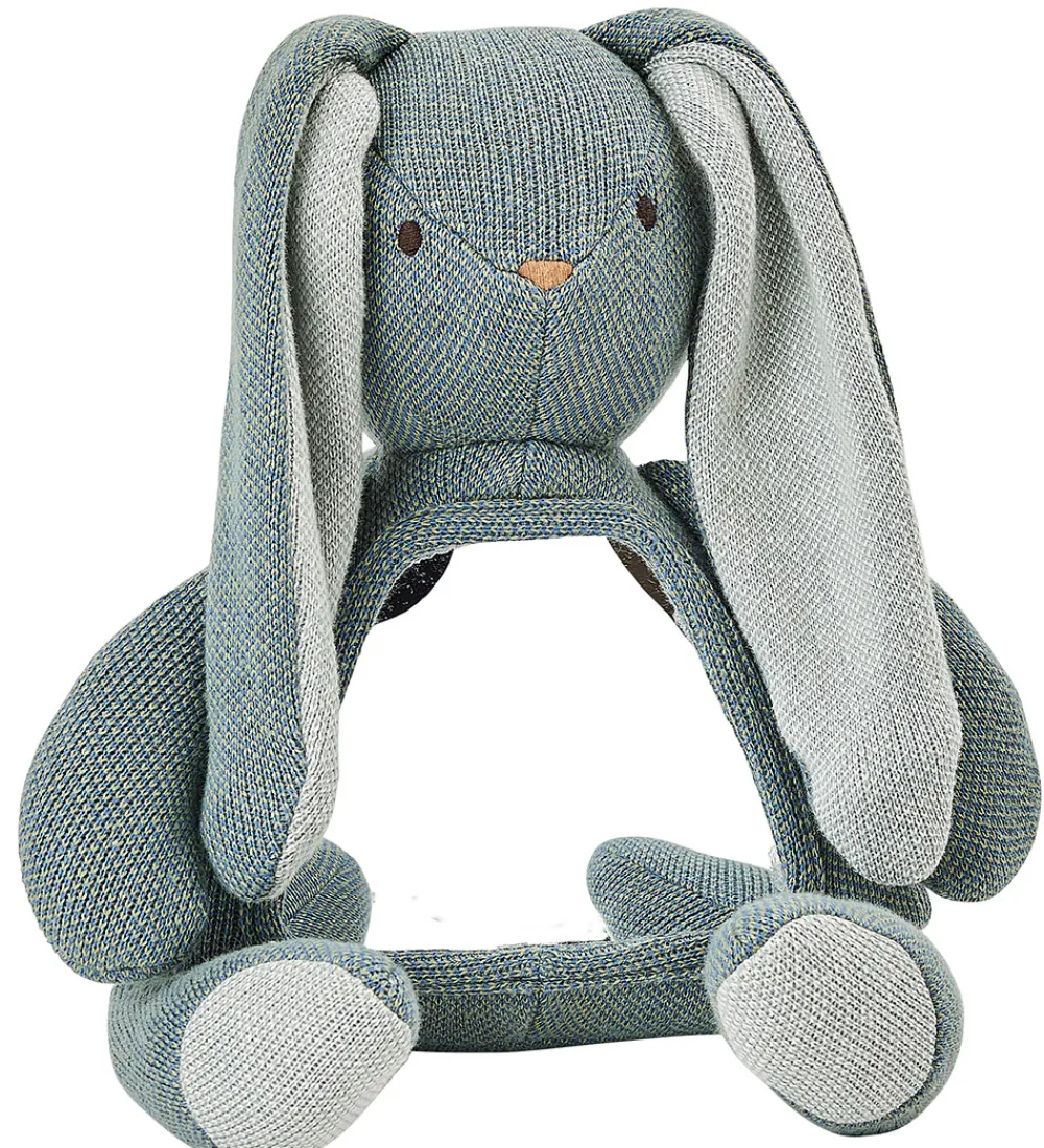 Smallstuff Aktivitetslegetøj>Aktivitetslegetøj - Kanin m. Spejl - Soft Blue And Gr