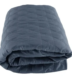 Smallstuff Legetæpper Og Legegulve>Legetæppe - 100x100 - Quiltet Stålblå m. Stjerner