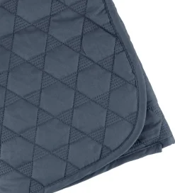 Smallstuff Legetæpper Og Legegulve>Legetæppe - 100x100 - Quiltet Stålblå m. Stjerner