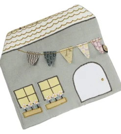 Smallstuff Bøger>Stofbog m. Bamse - Tiny House - Badeværelse