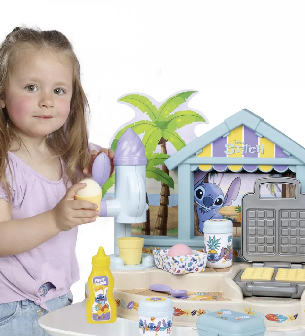 Smoby Rolleleg|Legekøkken Og Legemøbel>Legekøkken - 12 Dele - Stitch Beach Bar
