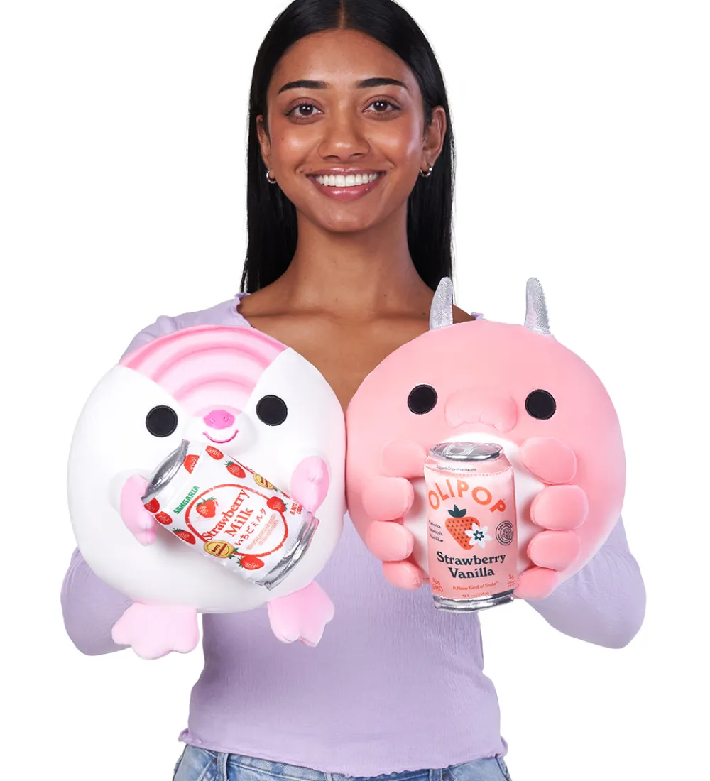 SNACKLES Bamser>Bamse - 20 cm - Bæltedyret Lucy m. Strawberry Milk