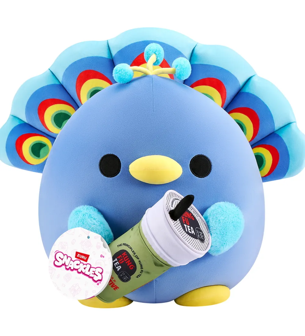 SNACKLES Bamser>Bamse - 20 cm - Påfuglen Levi m. Kung Fu Tea Matcha