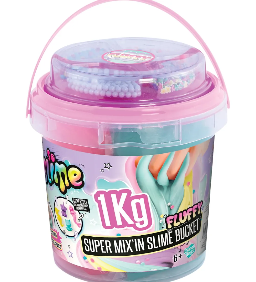 So Slime Slim|Kreativ Leg>DIY-Slim - Super Mix'in Slime Bucket - Assorteret