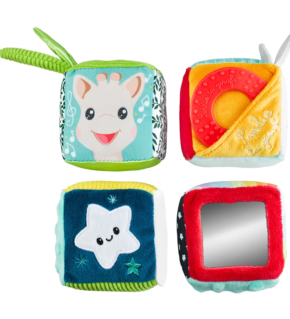 Sophie la Girafe Aktivitetslegetøj>Aktivitetslegetøj - 4 Multi Activities Cubes