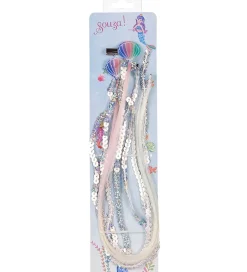 Souza Udklædningstøj>Udklædning - Havfrue-hårklemmer m. Hår - Jody - 2 Stk.