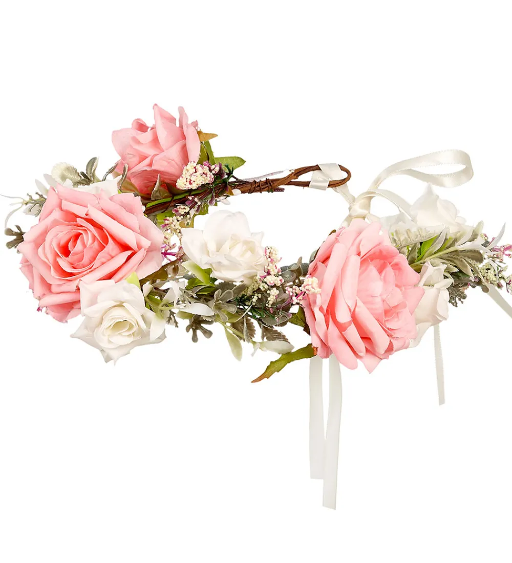 Souza Udklædningstøj>Udklædning - Hårbøjle m. Blomster- Eefke - Rosa/Hvid
