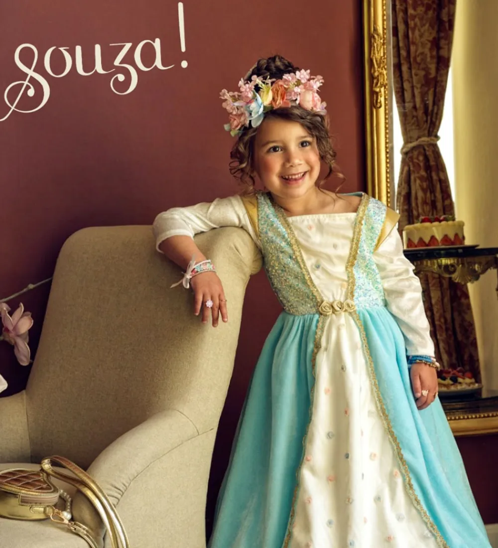 Souza Udklædningstøj>Udklædning - Prinsesse - Josephina - Hvid/Blå