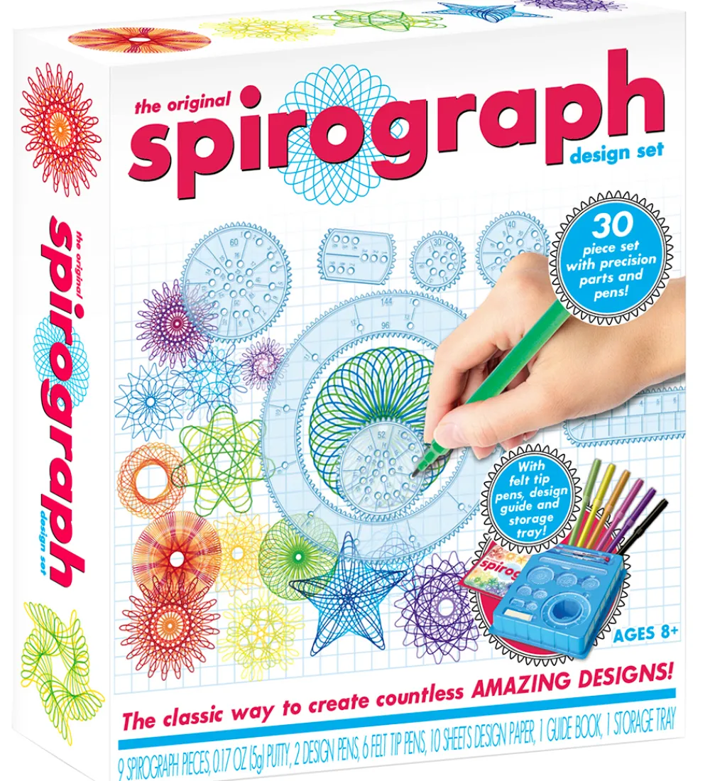 Spirograph Kreasæt>Tegnesæt - 30 dele - Basis